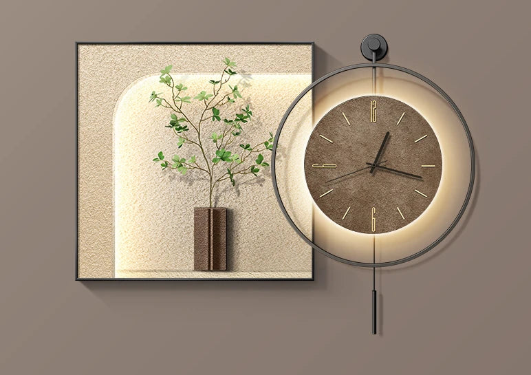 horloge murale grande taille design classique en métal moderne - vue 8 sur 11