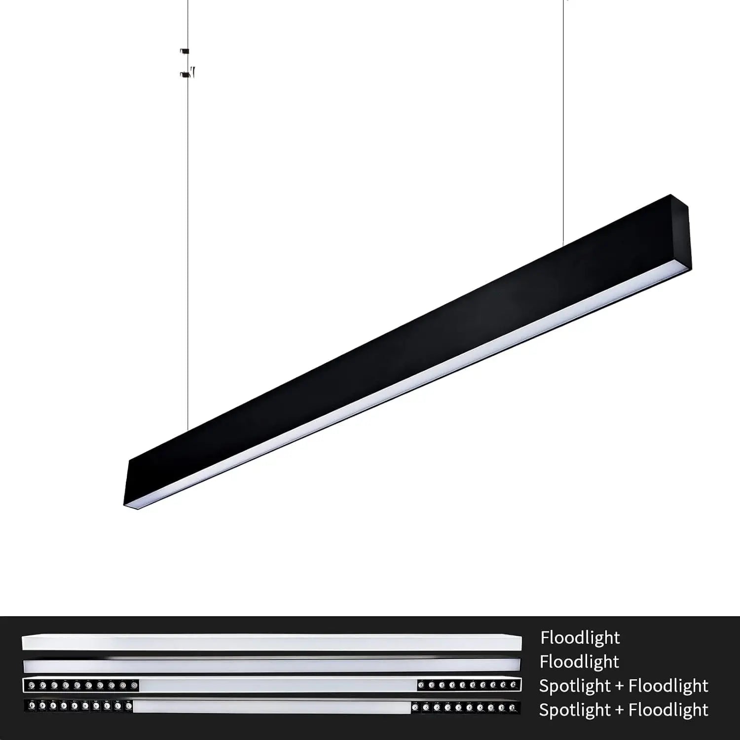 suspension led moderne pour bureau et salle à manger - vue 4 sur 8