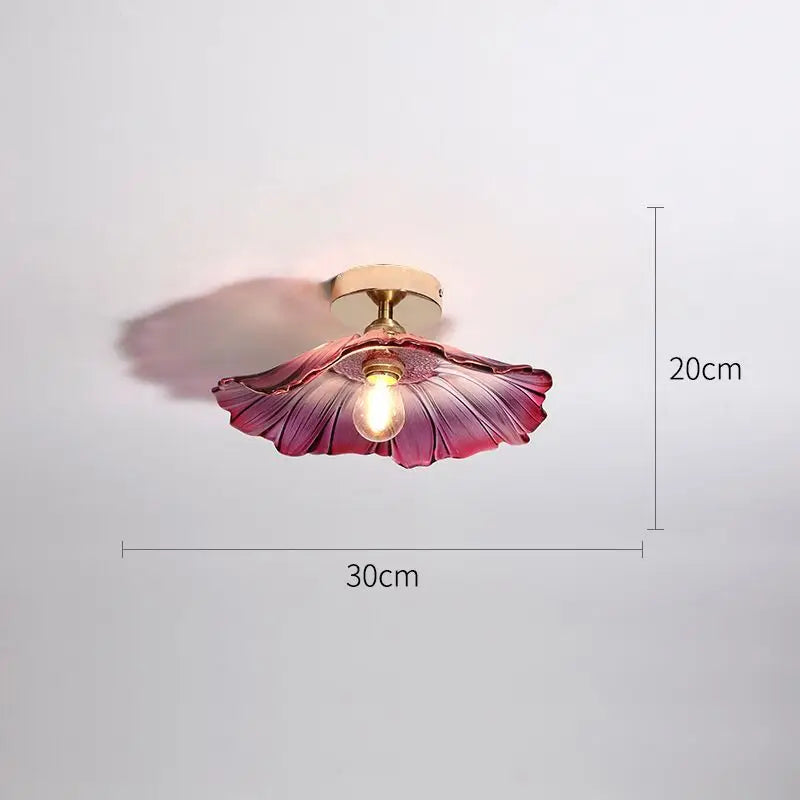 suspension rétro en laiton verre forme fleur décoration maison