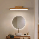 Wooden Mirror headlight, Wabi-sabi Modern Vintage style, wall light for Bathroom, Bedroom, dining room, Study lighting