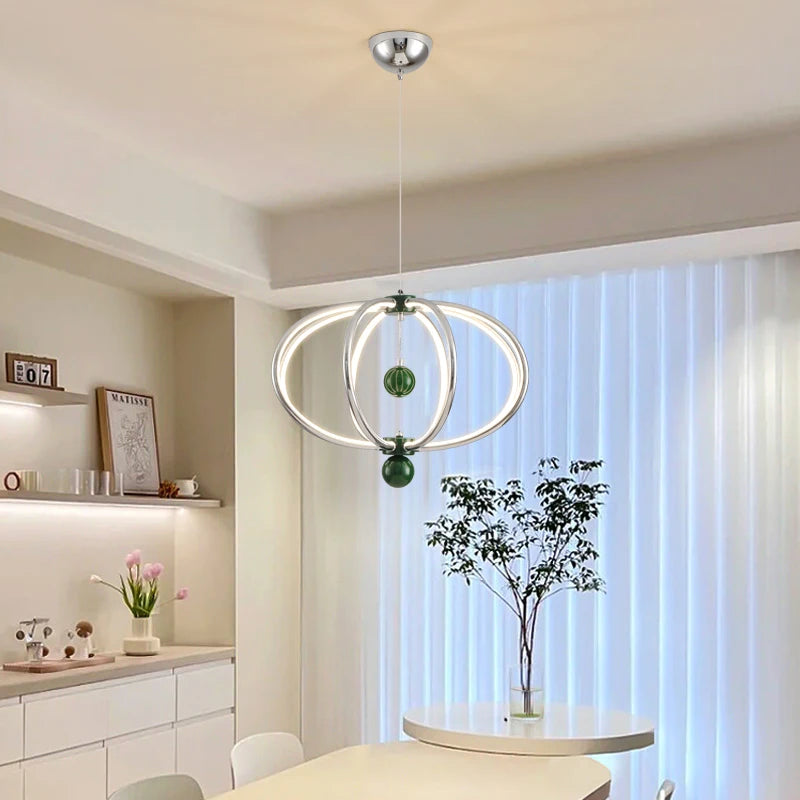 lustre led suspendu pour décoration intérieure et éclairage moderne - vue 6 sur 9