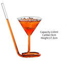Verre cocktail design incliné original pour bar fête