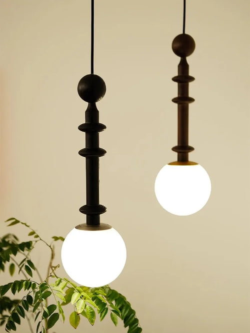 suspension à led vintage médiéval design rétro unique