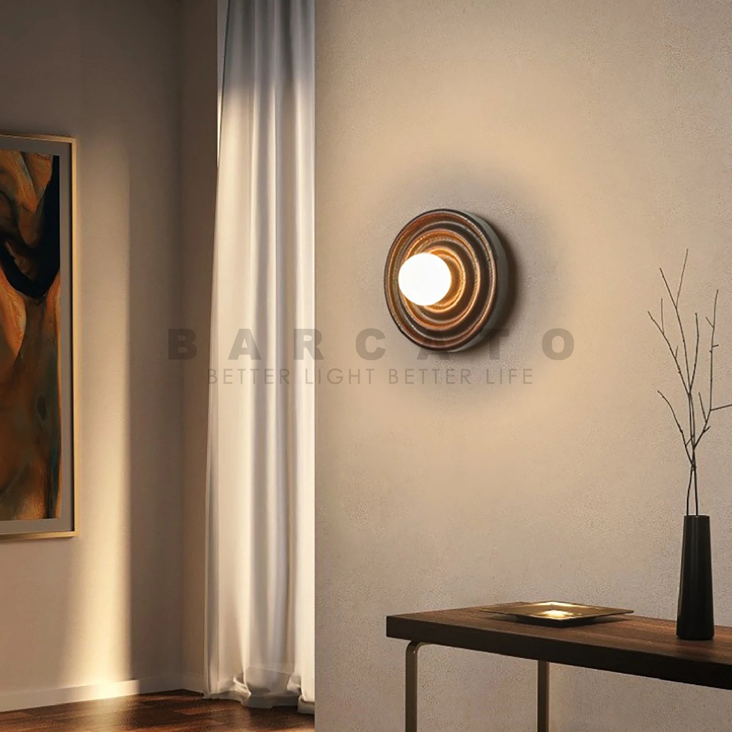 Applique murale en bois nordique chevet étude hôtel enfants salle à manger couloir rond intérieur déco G9 applique luminaires AC90-260V - vue 8 sur 8