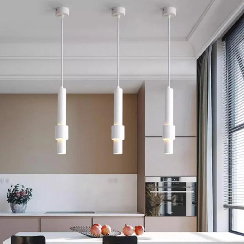 Suspension tube design LED Moderne Simple - vue 4 sur 10
