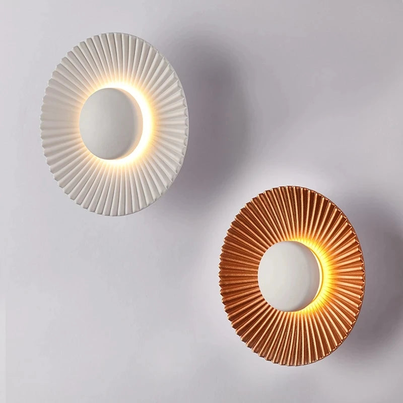 applique murale led moderne en forme de disque pour décoration intérieure