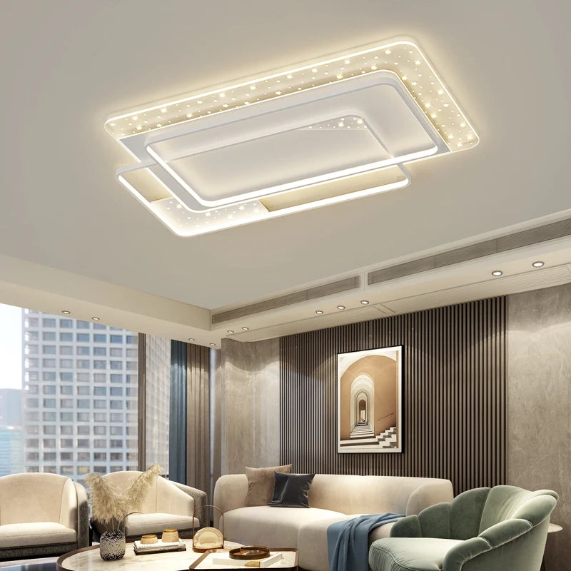plafonnier moderne à leds pour éclairage intérieur décoratif - vue 6 sur 20