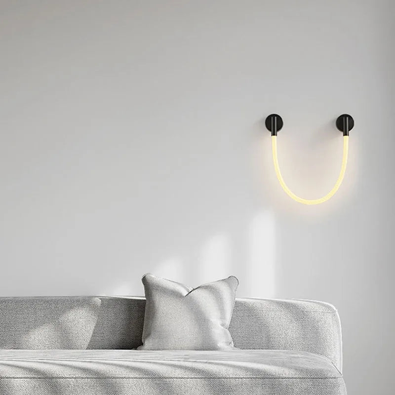 applique murale en acier inoxydable et silicone 	 style