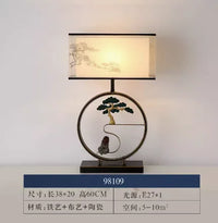 lampe de chevet rétro style chinois pour décoration intérieure