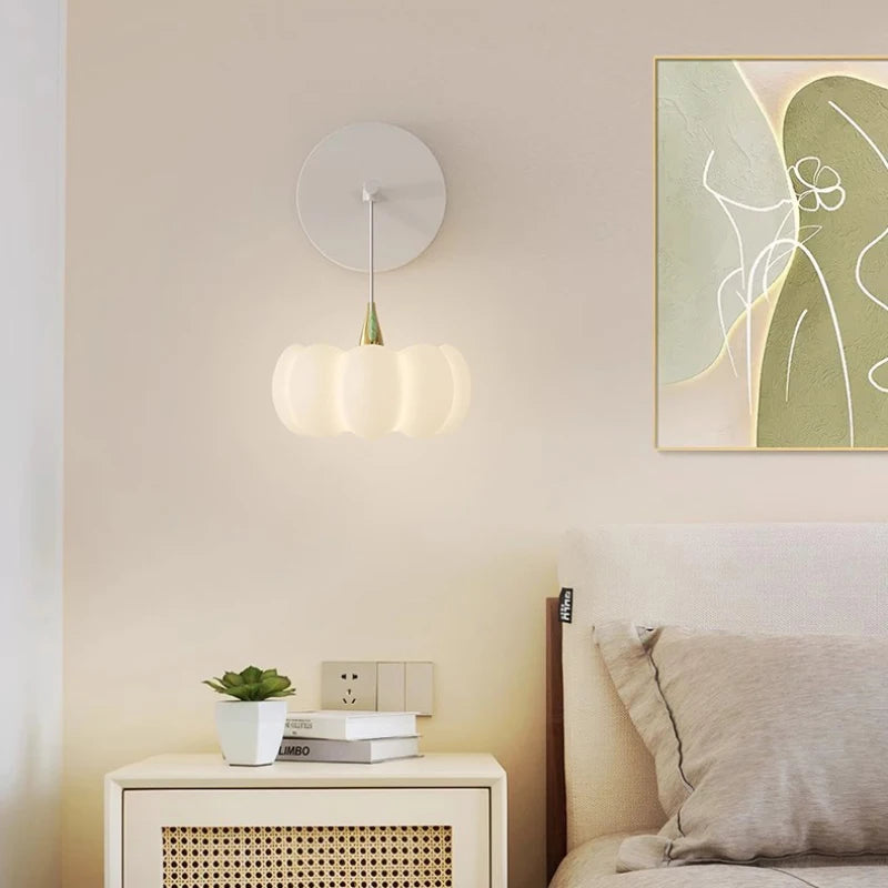 applique murale citrouille pour chambre d'enfant chaleureuse et moderne