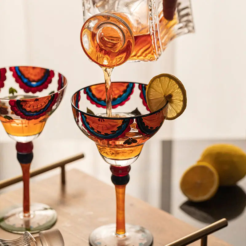 Verre cocktail fait main 330ml style festif bar