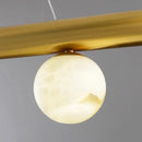 lustre luxueux en marbre véritable post-moderne pour bar