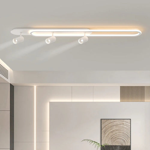plafonnier led moderne avec projecteur luminaire décoratif d'intérieur