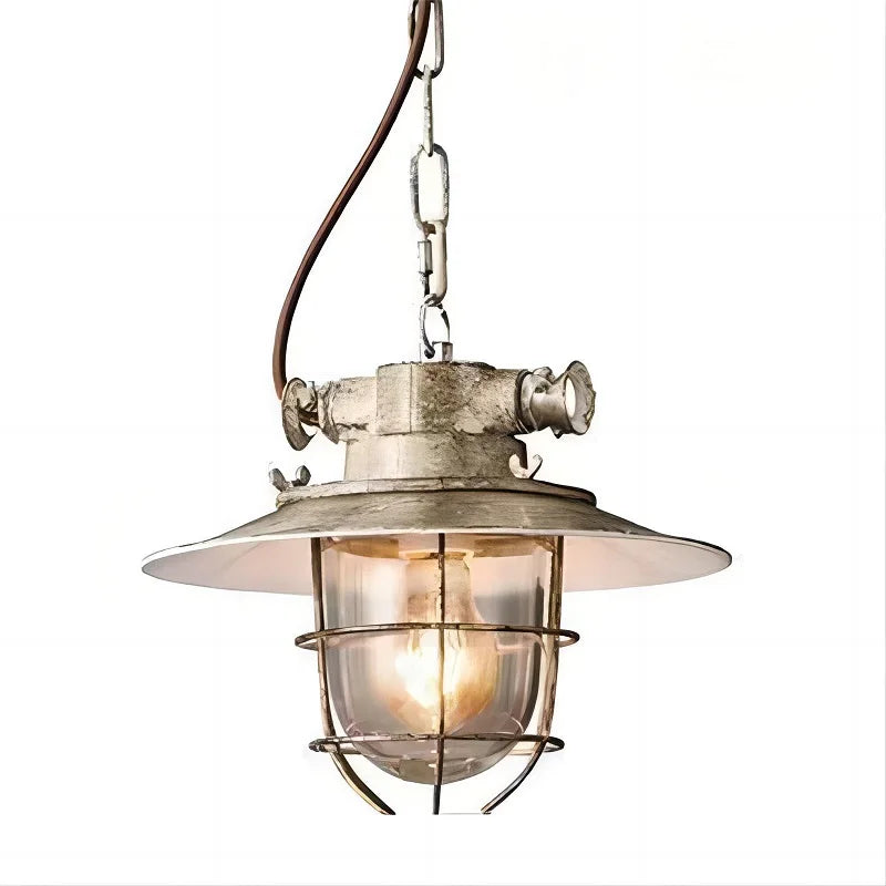 Américain rétro industriel vent anti-déflagrant lustre LOFT créatif Restaurant allée Barcafé fer LED suspension lampe