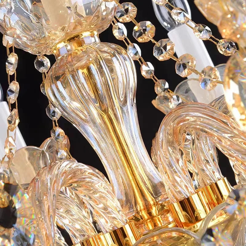 lampadaire en cristal moderne pour décoration intérieure élégante - vue 6 sur 7