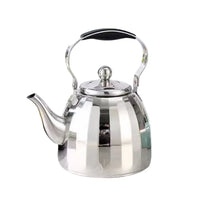 Bouilloire inox motif fleur infuseur amovible poignée isolante