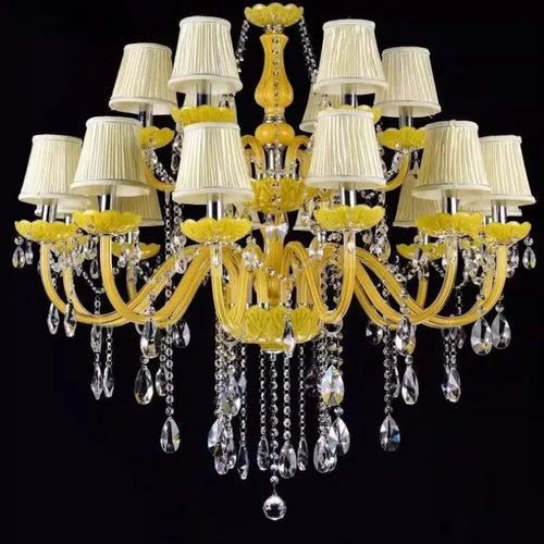lustre en cristal fantaisie pour mariage moderne élégant