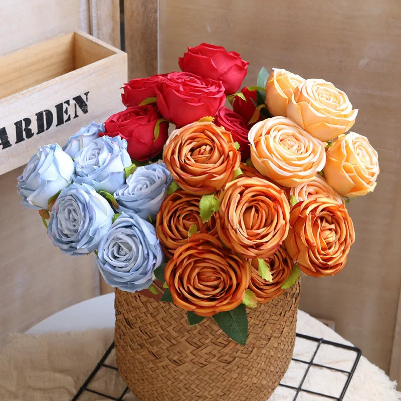 bouquets de roses artificielles pour décoration de mariage et artisanat - vue 2 sur 17