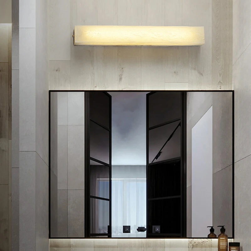 Applique murale LED Imitation marbre en fer cuboïde - vue 5 sur 11