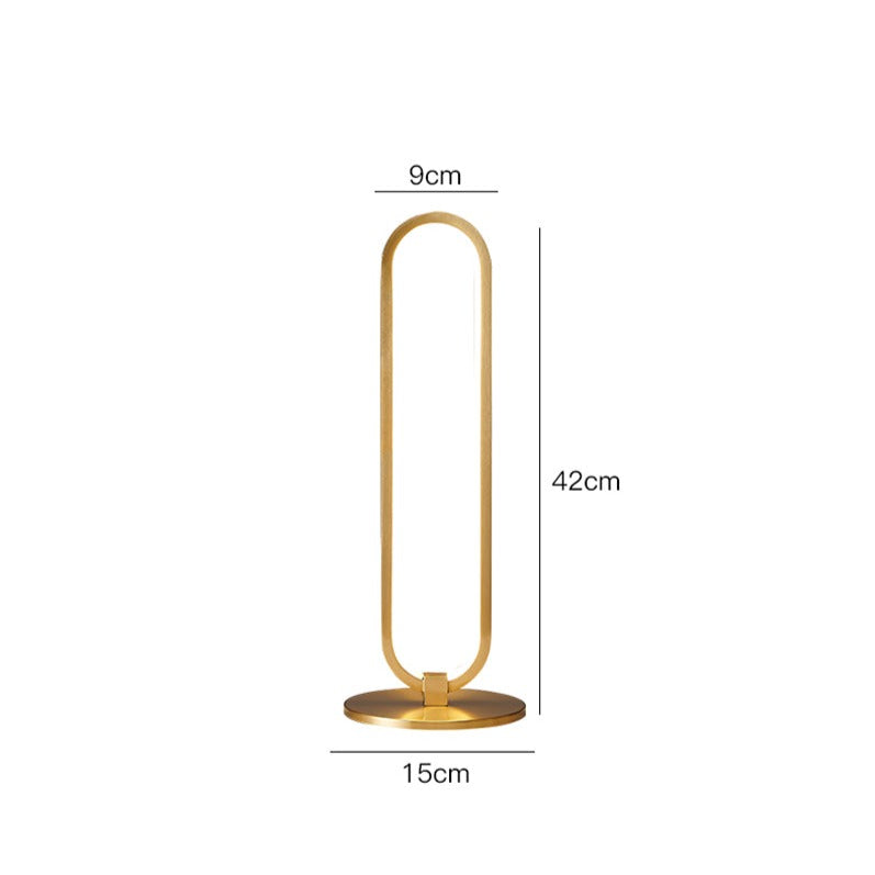 Lampe à poser LED avec anneau métallique design Arpa - vue 7 sur 7