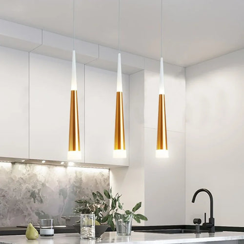 Thrisdar 7W cône Long Tube suspension LED lumière chambre chevet lampes suspendues boutique Bar café salle à manger cuisine suspension