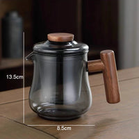 Theiere cafetiere verre portatif set tasses puer moderne