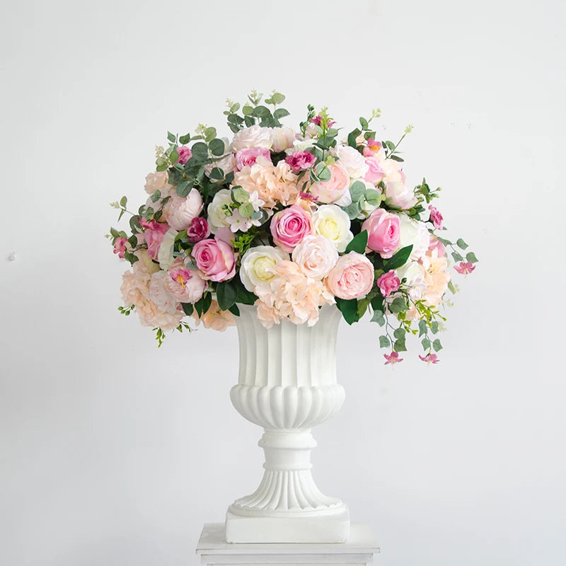 boules de fleurs artificielles en soie pour décoration de mariage et photo