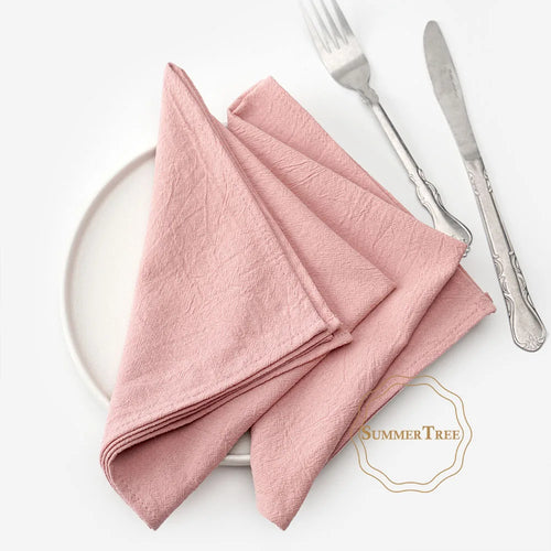 Serviette de table coton lavé style vintage pastoral