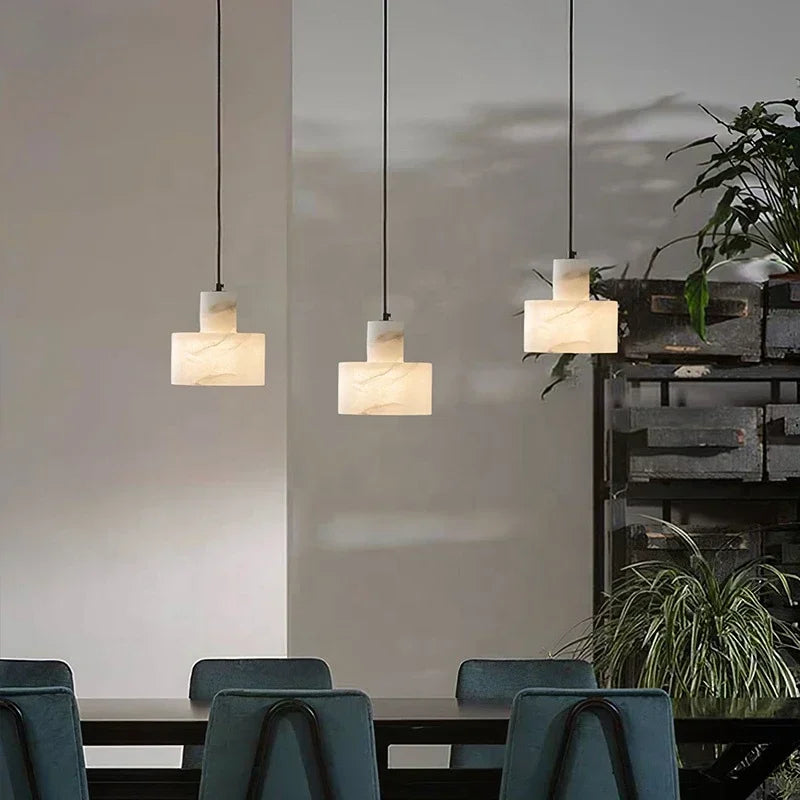 suspension moderne en marbre pour un éclairage intérieur élégant - vue 5 sur 7
