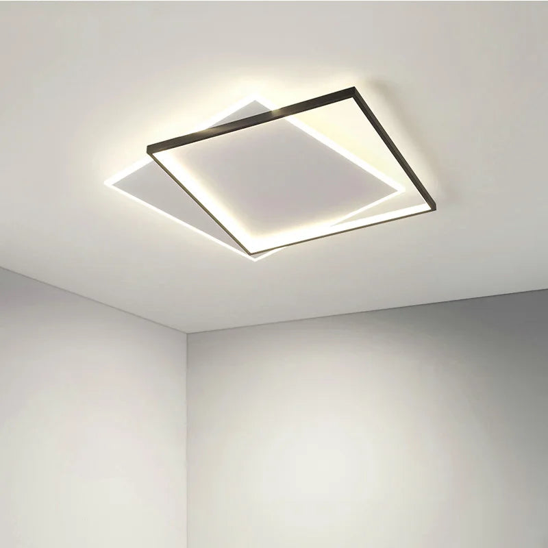 plafonnier led nordique à intensité réglable design simple