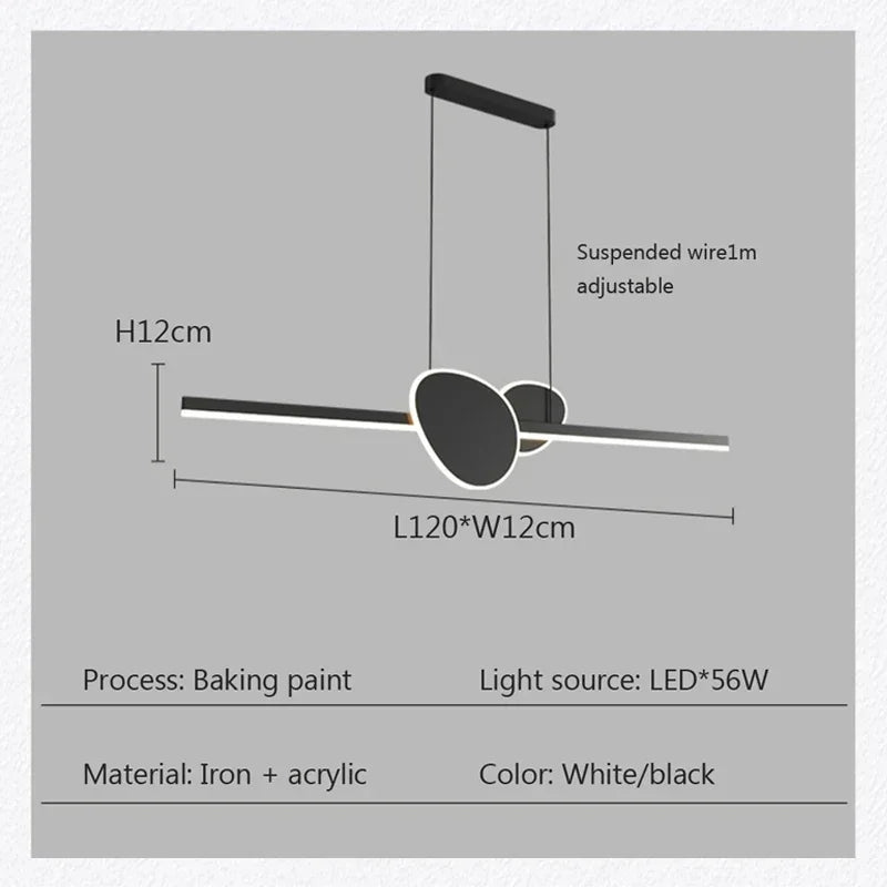 suspension LED moderne pour décoration intérieure élégante - vue 5 sur 10