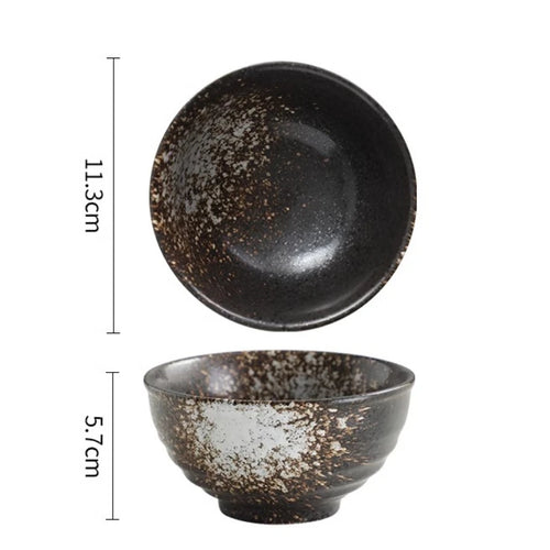 Bol céramique forme corne japonais style créatif riz