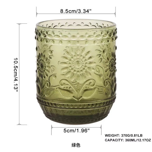 Verre vintage sans pied résistant chaleur multi boissons