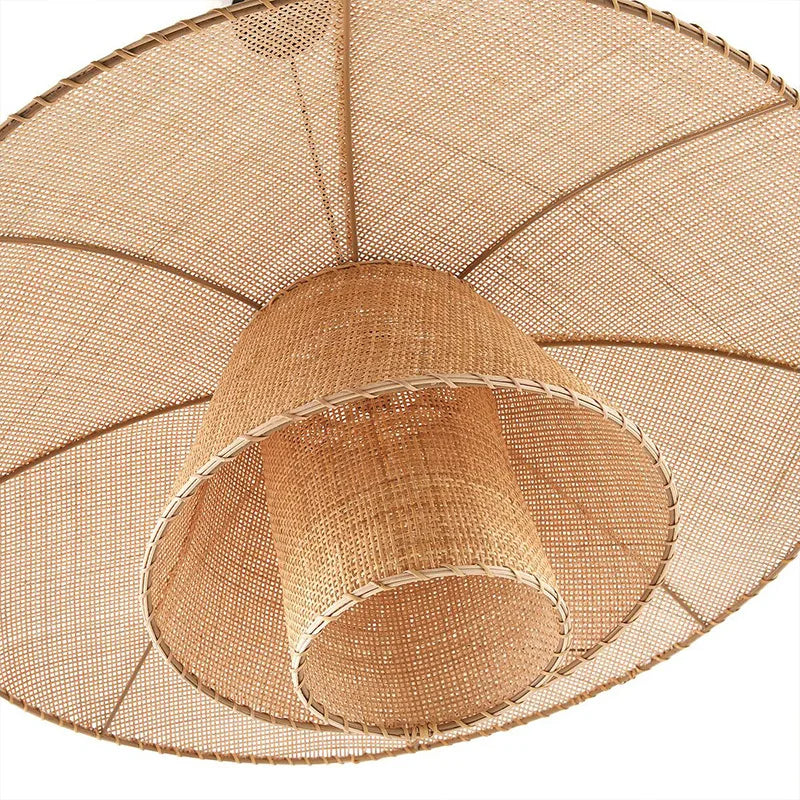 Suspension en rotin laminé oriental - vue 7 sur 12