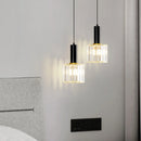 suspension en cristal design moderne pour éclairage intérieur réglable