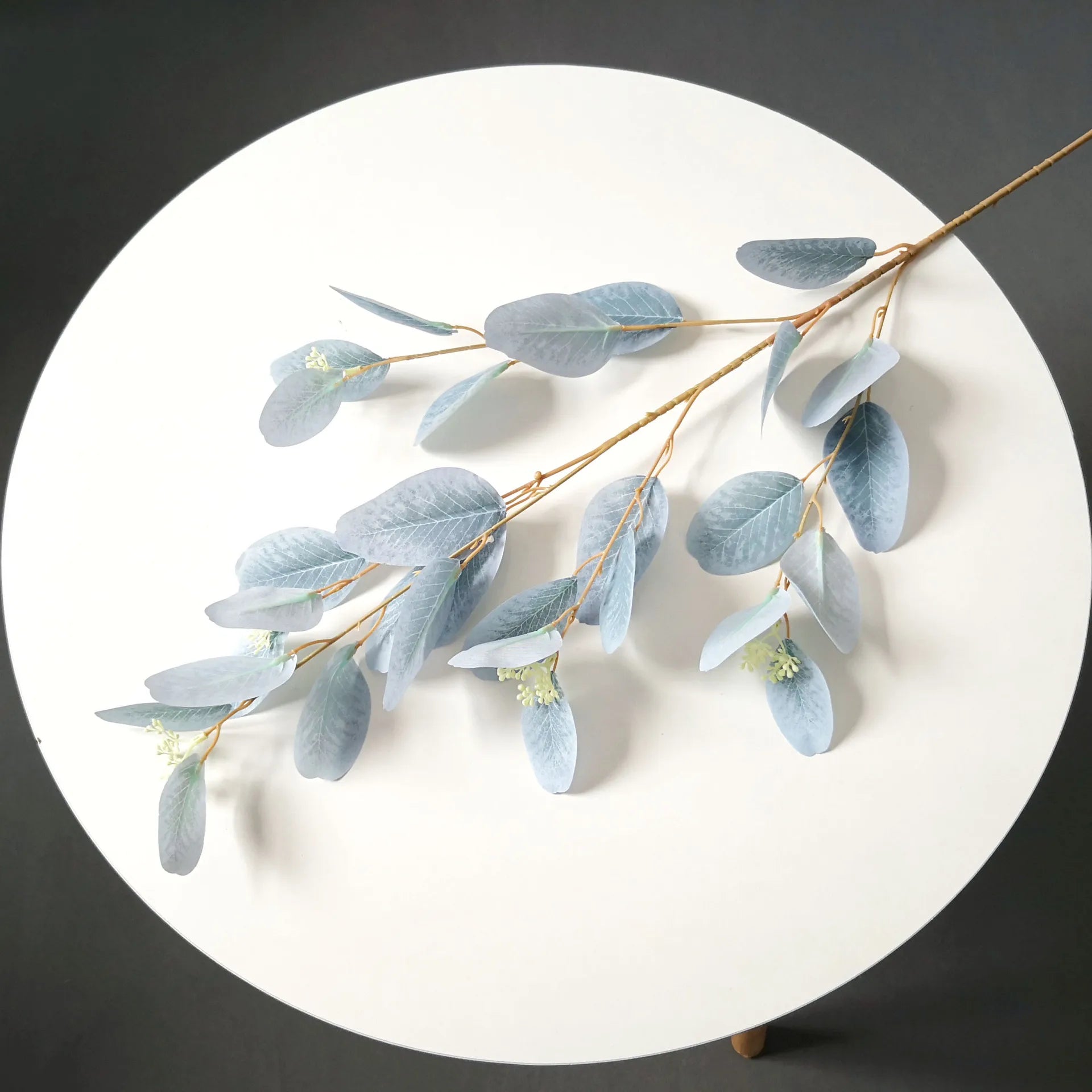 branches de feuilles d'eucalyptus en soie artificielle pour décoration florale - vue 5 sur 17