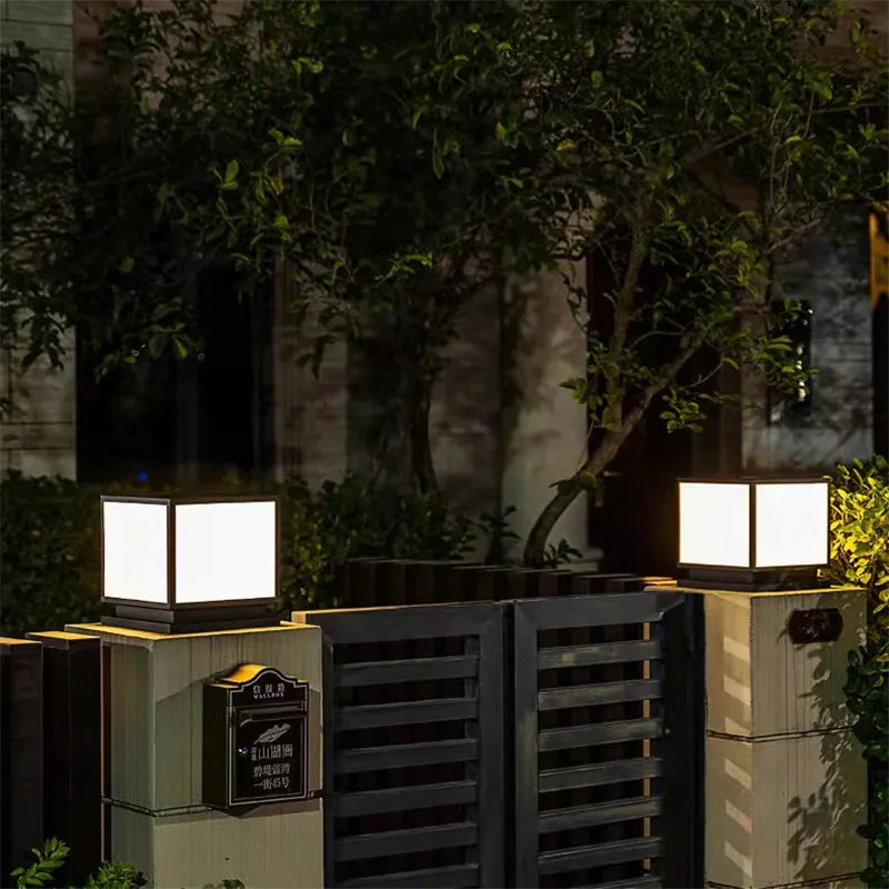 lampadaire d'extérieur vintage étanche moderne pour jardin et terrasse - vue 6 sur 14