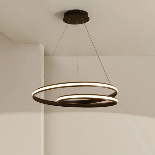 Suspension modernes à Led de couleur noir et blanc