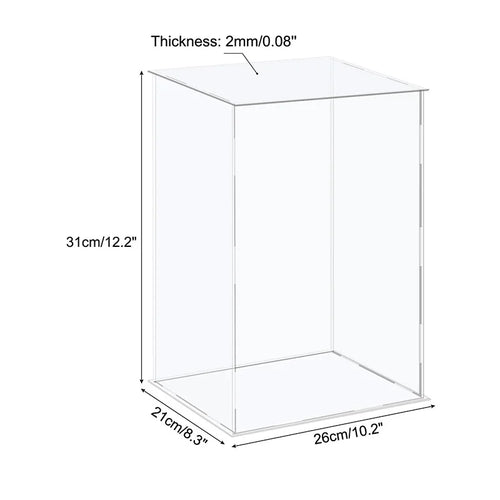 vitrine en acrylique pour objets de collection et organisation
