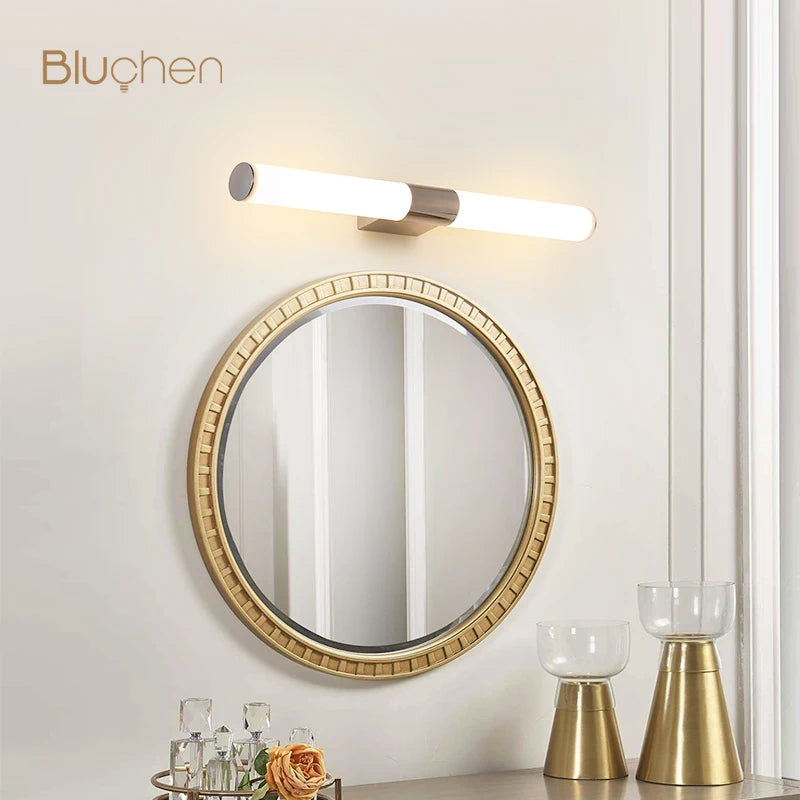applique murale led moderne en acier inoxydable design nordique - vue 4 sur 7