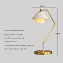 lampe de bureau en céramique et cuivre design moderne angle réglable