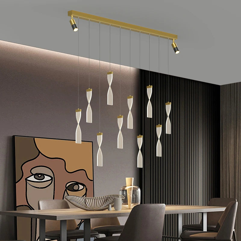 suspension led nordique pour cuisine hôtel et café - vue 5 sur 14