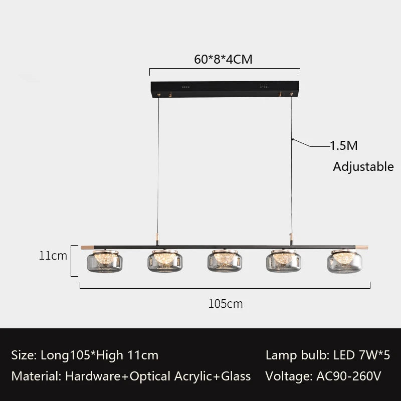 lustre minimaliste italien haut de gamme pour éclairage moderne - vue 12 sur 12