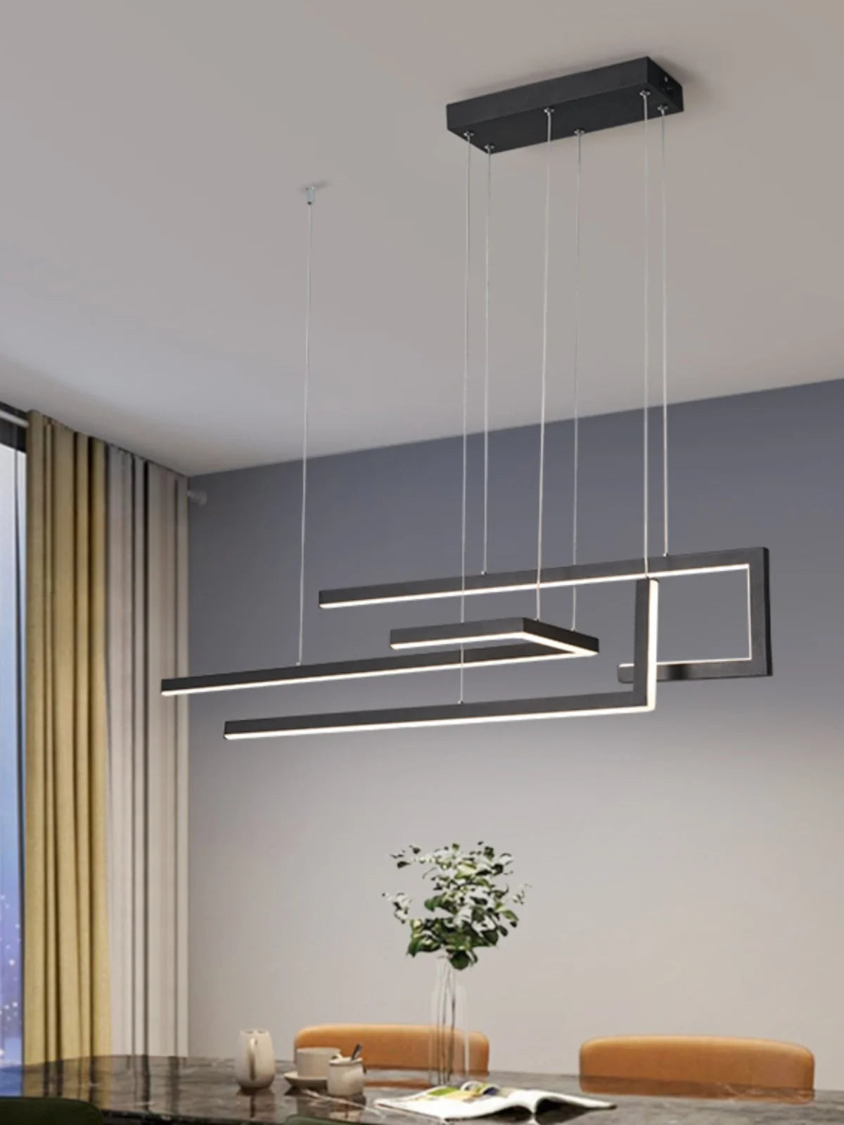 lustre moderne minimaliste nordique créatif en led décoratif