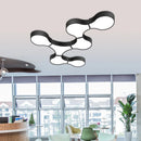plafonnier Géométrie moderne ADN LED salon décor à la maison éclairage chambre Loft café bar bureau LED lumières