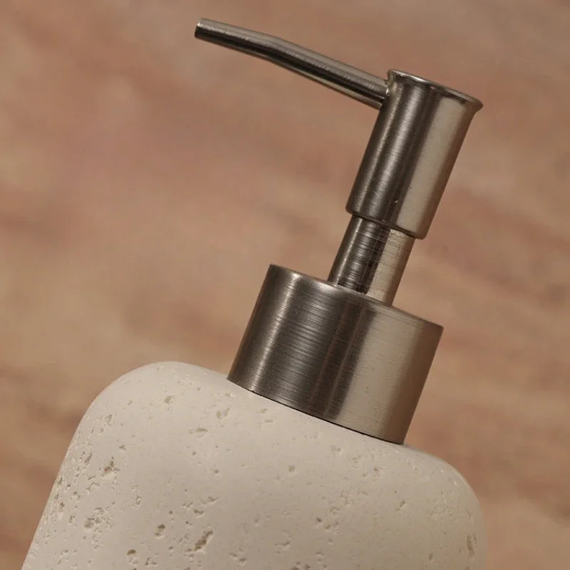 accessoires de salle de bain en grès pour rangement et décoration - vue 6 sur 12