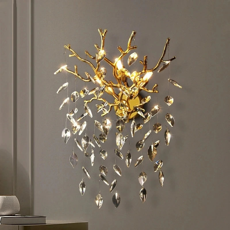 Applique murale LED en cristal - vue 2 sur 8