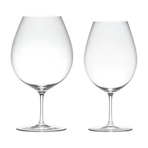 Verre à vin court cristal style kimura artisanal