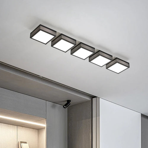 plafonnier led carré minimaliste design nordique éclairage intérieur luminaire décoratif