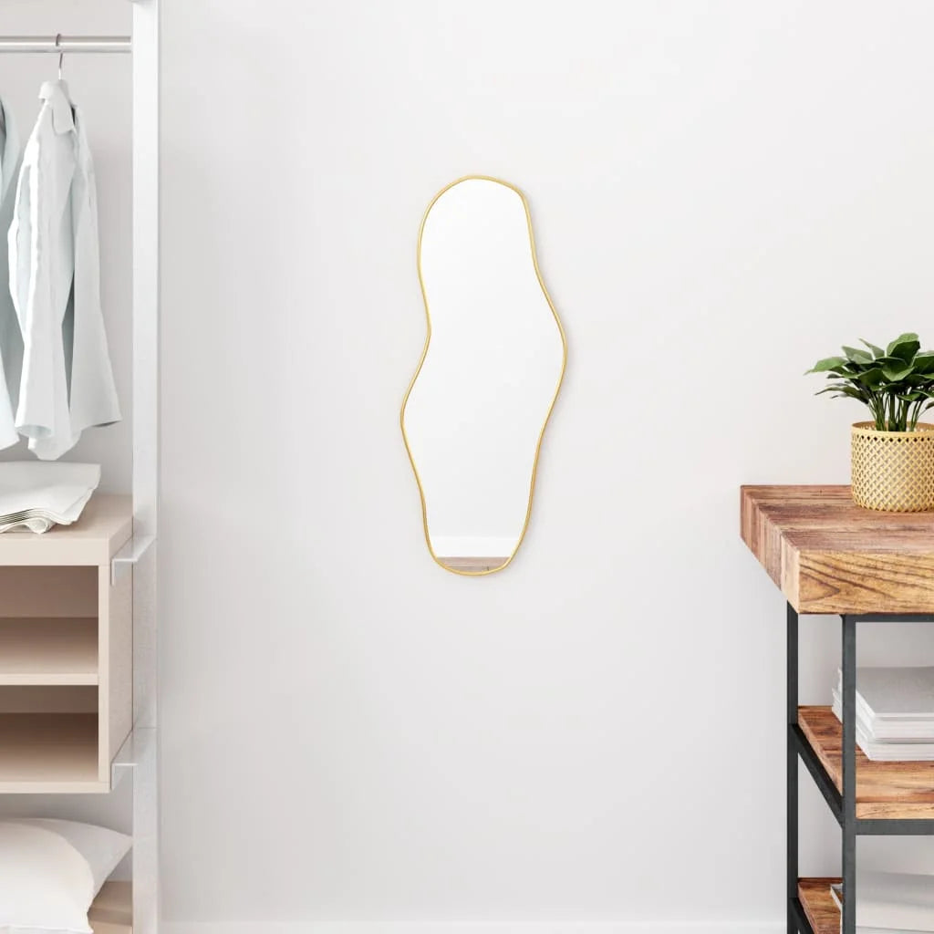 miroir mural élégant au design doré raffiné - vue 8 sur 7